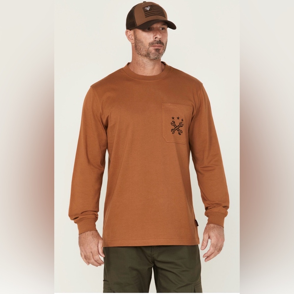 HAWX work gear long sleeve cotton shirt NWT